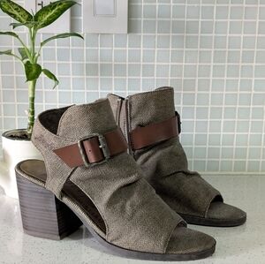 Blowfish Malibu Block Heel Canvas Sandals